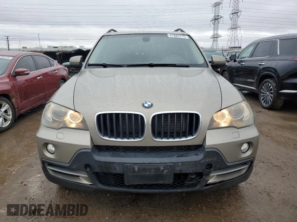 2008 BMW X5 3.0si with VIN 5UXFE43568L009580, listed as a Copart auction lot 47885775 with 147,966 mi miles and Salvage Title. Bid and sale history available at carsss.com. Image 5.