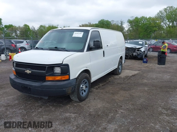 2010 Chevrolet Express Cargo with VIN 1GCUGADX0A1162118, listed as a IAAI auction lot 42162387 with 239,238 mi miles and . Bid and sale history available at DreamBid. Image 17.