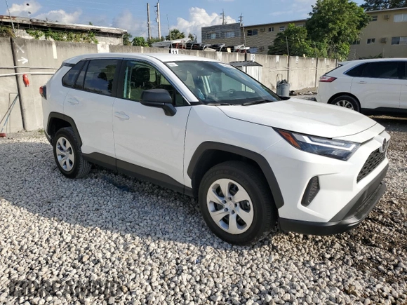 2025 Toyota RAV4 LE with VIN 2T3H1RFV8SC305026, listed as a Copart auction lot 47943895 with 9,187 mi miles and Salvage Title. Bid and sale history available at carsss.com. Image 4.