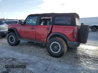 2021 Ford Bronco with VIN 1FMEE5DP9MLA92804, listed as a Copart auction lot 41805875 with 51,149 mi miles and Salvage Title. Bid and sale history available at DreamBid. Image 2.