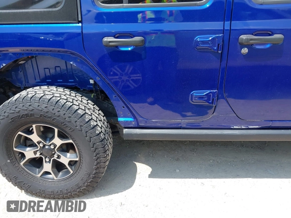 2018 Jeep Wrangler Unlimited Rubicon with VIN 1C4HJXFG8JW184793, listed as a IAAI auction lot 42429098 with 86,580 mi miles and . Bid and sale history available at DreamBid. Image 17.