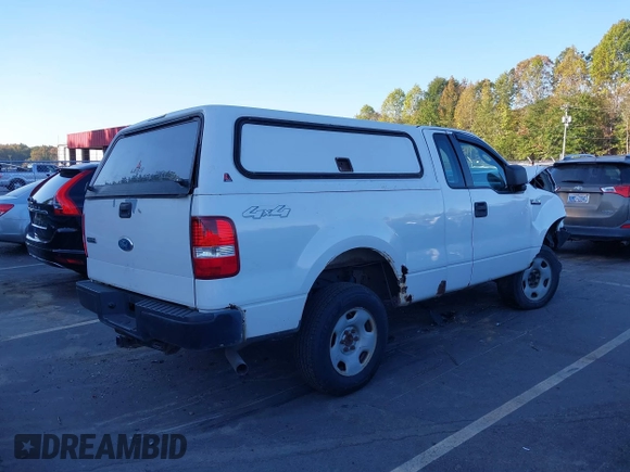 2008 Ford F-150 XL with VIN 1FTRF14W98KB87331, listed as a IAAI auction lot 40583789 with 106,402 mi miles. Bid and sale history available at carsss.com. Image 4.