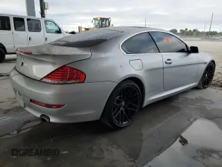 2008 BMW 6 Series 650i with VIN WBAEA53518CV85105, listed as a Copart auction lot 80795014 with 0 mi miles and Clean Title. Bid and sale history available at carsss.com. Image 3.