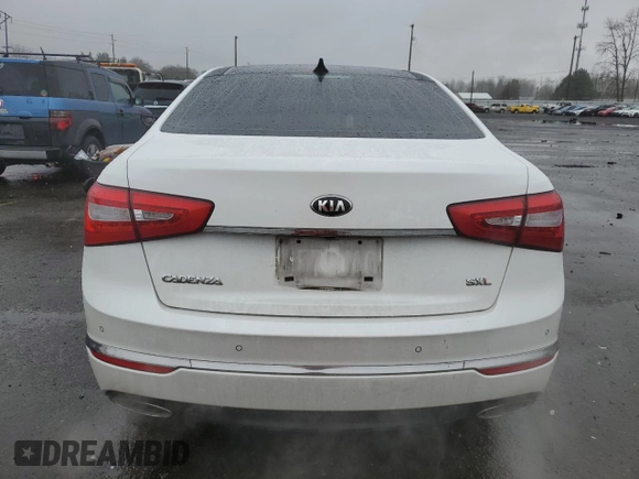 2014 Kia Cadenza Premium with VIN KNALN4D75E5156300, listed as a Copart auction lot 87351784 with 122,570 mi miles and Salvage Title. Bid and sale history available at carsss.com. Image 6.