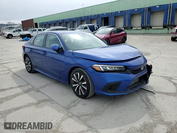 2023 Honda Civic Sedan EX with VIN 2HGFE1F79PH301539, listed as a Copart auction lot 49876485 with 18,539 mi miles and Salvage Title. Bid and sale history available at carsss.com. Image 10.