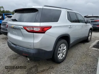 2020 Chevrolet Traverse LT Cloth with VIN 1GNERGKW6LJ129954, listed as a Copart auction lot 76847314 with Not Provided miles and Non Repairable. Bid and sale history available at carsss.com. Image 3.