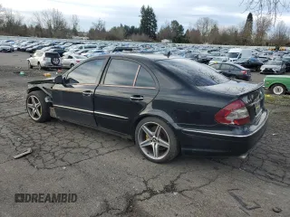 2007 Mercedes-Benz E 63 AMG with VIN WDBUF77X37B062856, listed as a Copart auction lot 41478925 with 110,431 mi miles and Salvage Title. Bid and sale history available at carsss.com. Image 2.