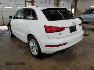 2017 Audi Q3 Premium with VIN WA1BCCFS2HR013957, listed as a Copart auction lot 43524655 with 118,418 mi miles and Salvage Title. Bid and sale history available at carsss.com. Image 2.