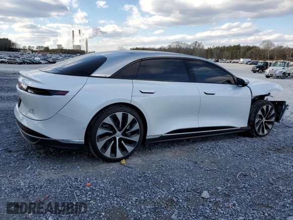 2024 Lucid Air Touring z VIN 50EA1TEA4RA001840, wystawiony jako Copart lot #42446645 z przebiegiem 9899 mil mil oraz Szkody całkowita. Historia ofert i sprzedaży dostępna na DreamBid. Obrazek 3.
