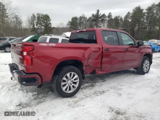 2021 Chevrolet Silverado 1500 Custom with VIN 3GCPYBEK6MG253497, listed as a Copart auction lot 44165165 with 47,016 mi miles and Salvage Title. Bid and sale history available at carsss.com. Image 3.