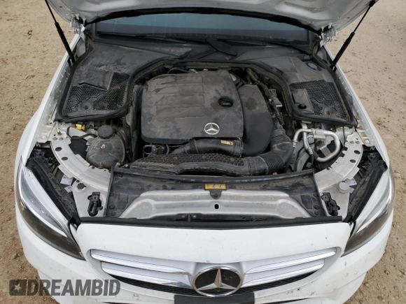 2021 Mercedes-Benz C 300 with VIN W1KWF8DB5MR645091, listed as a Copart auction lot 45657135 with 65,842 mi miles and Salvage Title. Bid and sale history available at carsss.com. Image 11.