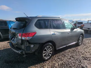 2016 Nissan Pathfinder Platinum with VIN 5N1AR2MM7GC608640, listed as a Copart auction lot 51709675 with 89,160 mi miles and Salvage Title. Bid and sale history available at carsss.com. Image 3.