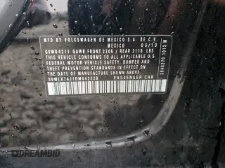 2013 Volkswagen Jetta SEL с VIN 3VWLX7AJ1DM442228, выставлен на аукционе Copart как лот 50792815 с пробегом 123 926 миль миль и Списание • Salvage title. История ставок и продаж доступна на DreamBid. Изображение 12.