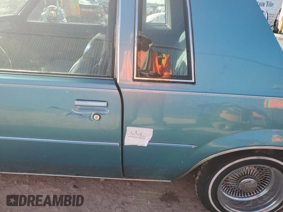 1981 Buick Regal with VIN 1G4AJ47A6BZ141222, listed as a Copart auction lot 78720344 with 64,001 mi miles and Non Repairable. Bid and sale history available at DreamBid. Image 12.