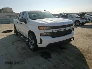 2020 Chevrolet Silverado 1500 Custom with VIN 1GCPWBEH1LZ179009, listed as a Copart auction lot 46751705 with 77,057 mi miles and Salvage Title. Bid and sale history available at carsss.com. Image 10.