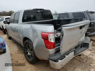 2020 Nissan Titan Platinum Reserve with VIN 1N6AA1EFXLN511854, listed as a Copart auction lot 83450044 with 75,894 mi miles and Salvage title. Bid and sale history available at DreamBid. Image 2.