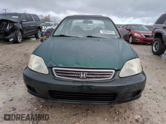 2000 Honda Civic LX with VIN 2HGEJ6676YH512977, listed as a Copart auction lot 50985455 with 242,759 mi miles and Salvage Title. Bid and sale history available at DreamBid. Image 5.