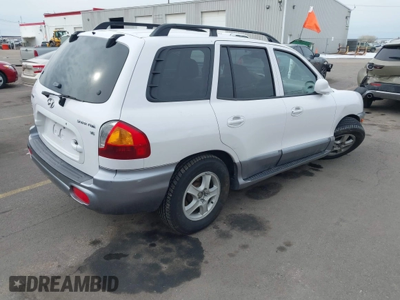 2004 Hyundai Santa Fe GLS with VIN KM8SC13DX4U609921, listed as a IAAI auction lot 41619492 with 113,592 mi miles. Bid and sale history available at carsss.com. Image 4.