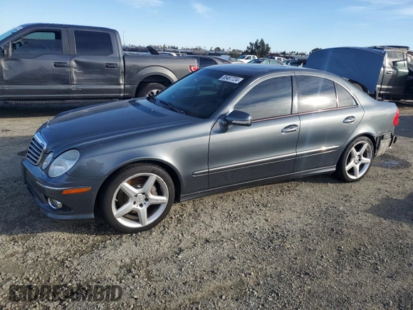 2009 Mercedes-Benz E-Class Sport 5.5L with VIN WDBUF72X69B365513, listed as a Copart auction lot 85467724 with 159,100 mi miles and Salvage Title. Bid and sale history available at carsss.com. Image 1.