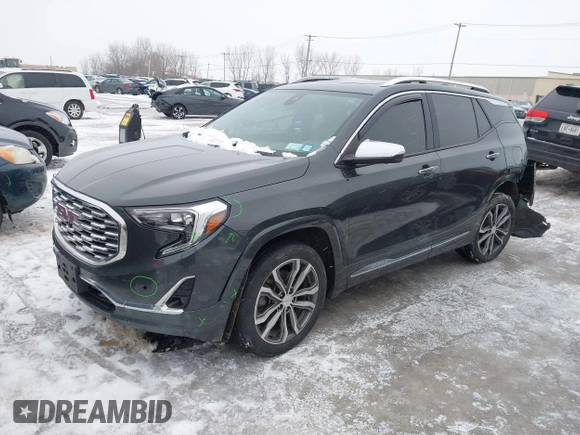 2019 GMC Terrain Denali with VIN 3GKALXEX2KL201449, listed as a IAAI auction lot 41566049 with 89,644 mi miles. Bid and sale history available at carsss.com. Image 18.