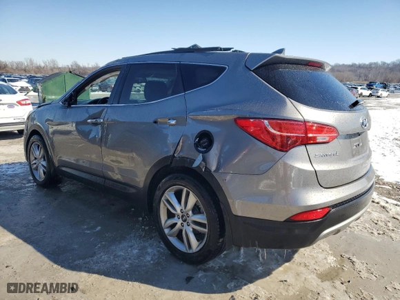 2015 Hyundai Santa Fe Sport with VIN 5XYZW4LA3FG262003, listed as a Copart auction lot 46107965 with 220,551 mi miles and Salvage Title. Bid and sale history available at carsss.com. Image 2.