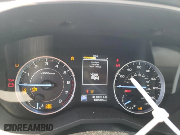 2019 Subaru Ascent Limited with VIN 4S4WMALD5K3416013, listed as a Copart auction lot 60728725 with 68,589 mi miles and Non repairable. Bid and sale history available at DreamBid. Image 9.