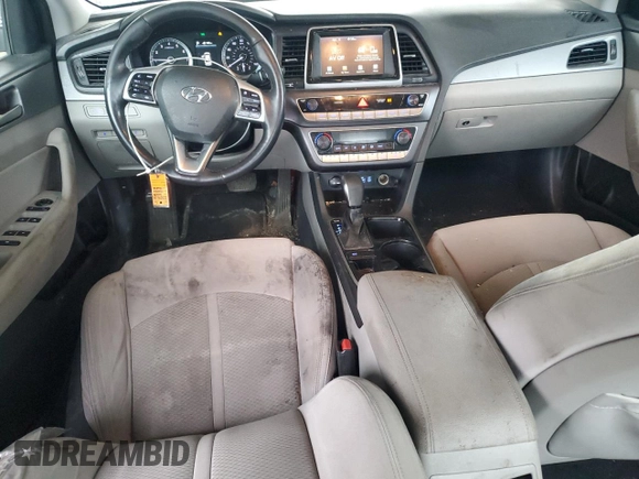 2018 Hyundai Sonata SEL with VIN 5NPE34AF8JH716737, listed as a Copart auction lot 52597155 with 157,574 mi miles and Clean Title. Bid and sale history available at DreamBid. Image 8.