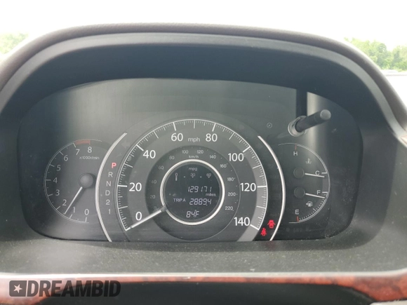 2012 Honda CR-V EX-L with VIN 5J6RM4H70CL071782, listed as a Copart auction lot 63779975 with 129,171 mi miles and Salvage title. Bid and sale history available at DreamBid. Image 9.