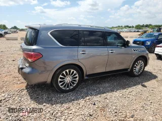 2016 Infiniti QX80 with VIN JN8AZ2NE2G9123772, listed as a Copart auction lot 63665105 with 98,304 mi miles and Salvage title. Bid and sale history available at DreamBid. Image 3.