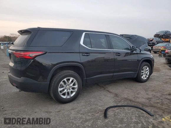 2023 Chevrolet Traverse LS with VIN 1GNERFKW6PJ302596, listed as a Copart auction lot 48978035 with Not Provided miles and Salvage Title. Bid and sale history available at DreamBid. Image 3.