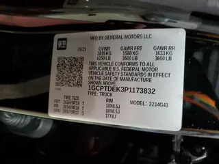2023 Chevrolet Colorado 4WD Z71 with VIN 1GCPTDEK3P1173832, listed as a Copart auction lot 46316475 with 12,274 mi miles and Salvage Title. Bid and sale history available at carsss.com. Image 14.
