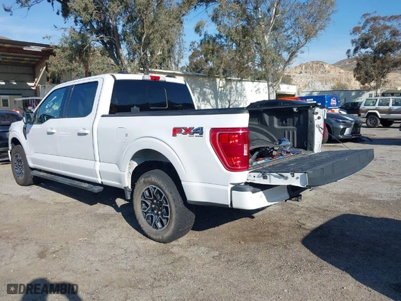 2021 Ford F-150 XL with VIN 1FTFW1E83MFA53064, listed as a IAAI auction lot 41598855 with 109,347 mi miles. Bid and sale history available at carsss.com. Image 3.