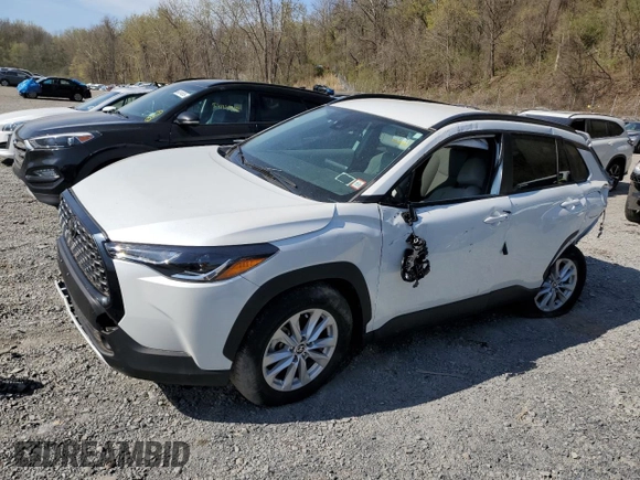 2022 Toyota Corolla Cross LE with VIN 7MUCAABG2NV024823, listed as a Copart auction lot 53458775 with 24,562 mi miles and Non repairable. Bid and sale history available at DreamBid. Image 1.