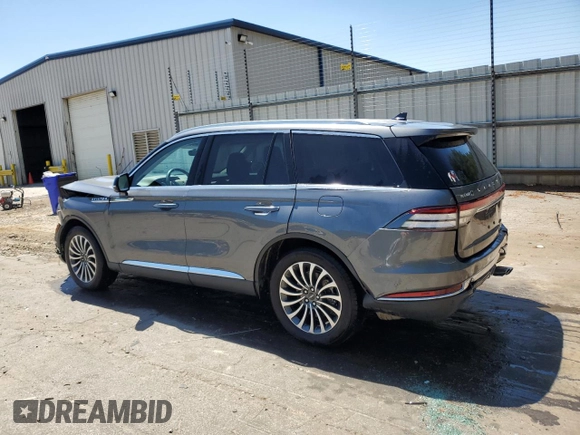 2022 Lincoln Aviator Reserve with VIN 5LM5J7XC0NGL16100, listed as a Copart auction lot 53539575 with 39,355 mi miles and Salvage title. Bid and sale history available at DreamBid. Image 2.