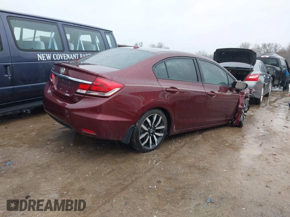 2015 Honda Civic EX-L z VIN 19XFB2F93FE034245, wystawiony jako IAAI lot #41427385 z przebiegiem 56 472 mil mil oraz . Historia ofert i sprzedaży dostępna na DreamBid. Obrazek 4.