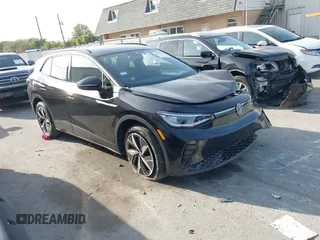 2023 Volkswagen ID.4 Pro with VIN 1V2VMPE84PC024813, listed as a IAAI auction lot 40333054 with 9,601 mi miles and . Bid and sale history available at DreamBid. Image 1.