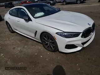 2020 BMW 8 Series M850i with VIN WBAGV8C01LBP48692, listed as a Copart auction lot 52019305 with Not provided miles and Salvage title. Bid and sale history available at DreamBid. Image 10.