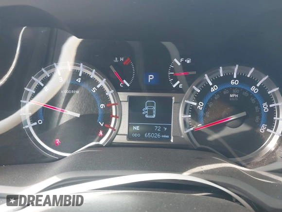 2019 Toyota 4Runner SR5 with VIN JTEBU5JR3K5713628, listed as a IAAI auction lot 42003303 with 65,026 mi miles and . Bid and sale history available at DreamBid. Image 7.