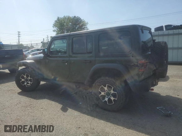 2021 Jeep Wrangler Unlimited Rubicon z VIN 1C4HJXFN8MW547855, wystawiony jako Copart lot #55619075 z przebiegiem 49 762 mil mil oraz Szkoda całkowita • Salvage title. Historia ofert i sprzedaży dostępna na DreamBid. Obrazek 2.