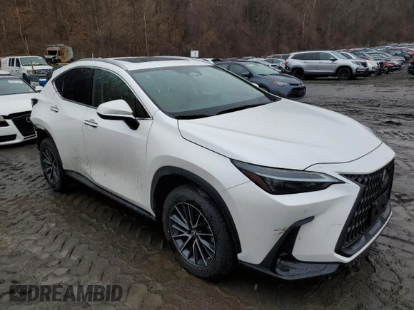 2022 Lexus NX with VIN 2T2GGCEZXNC002950, listed as a Copart auction lot 46861575 with 51,362 mi miles and Salvage Title. Bid and sale history available at carsss.com. Image 4.