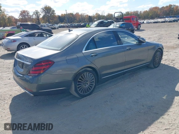 2018 Mercedes-Benz S 560 with VIN WDDUG8GB1JA399733, listed as a IAAI auction lot 40698553 with 82,838 mi miles and . Bid and sale history available at carsss.com. Image 4.