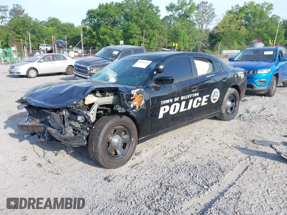 2019 Dodge Charger Police with VIN 2C3CDXAT0KH688698, listed as a IAAI auction lot 42090480 with 49,151 mi miles and . Bid and sale history available at DreamBid. Image 2.