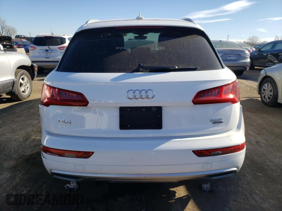 2018 Audi Q5 Premium with VIN WA1ANAFY9J2172715, listed as a Copart auction lot 68023702 with 54,879 mi miles. Bid and sale history available at carsss.com. Image 6.