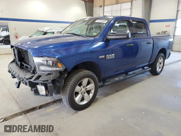 2014 Ram 1500 Express with VIN 3C6RR7KT4EG324804, listed as a Copart auction lot 58233005 with 103,306 mi miles and Salvage title. Bid and sale history available at DreamBid. Image 1.