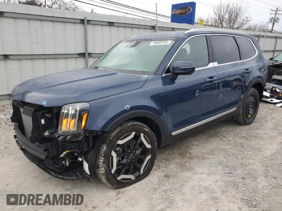 2024 Kia Telluride EX with VIN 5XYP34GC1RG502388, listed as a Copart auction lot 78869164 with 1,708 mi miles and Salvage title. Bid and sale history available at DreamBid. Image 1.