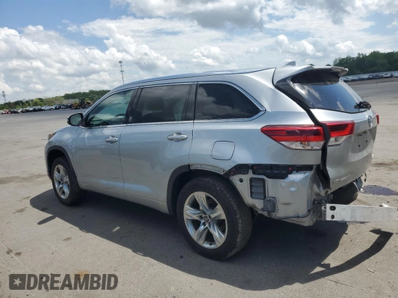 2018 Toyota Highlander Limited z VIN 5TDDZRFH4JS865237, wystawiony jako Copart lot #55417765 z przebiegiem 97 421 mil mil oraz Szkoda całkowita • Salvage title. Historia ofert i sprzedaży dostępna na DreamBid. Obrazek 2.