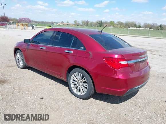 2012 Chrysler 200 Limited with VIN 1C3CCBCB0CN263369, listed as a IAAI auction lot 41988793 with 140,440 mi miles. Bid and sale history available at carsss.com. Image 3.
