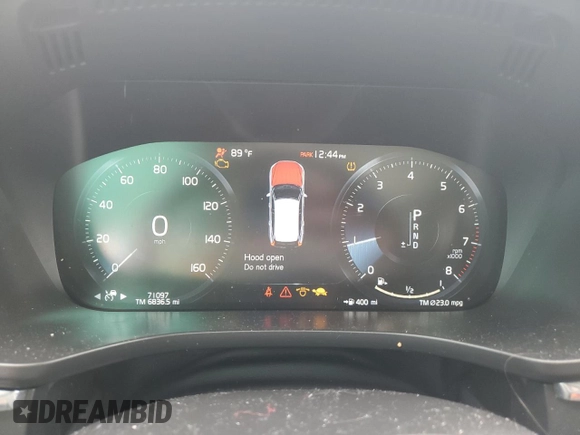 2019 Volvo XC60 Inscription with VIN YV4A22RL1K1343756, listed as a Copart auction lot 53878635 with 71,097 mi miles and Salvage title. Bid and sale history available at DreamBid. Image 9.