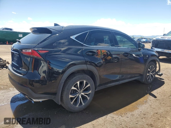 2017 Lexus NX 200t with VIN JTJBARBZ6H2132909, listed as a Copart auction lot 57345325 with 84,294 mi miles and Salvage title. Bid and sale history available at DreamBid. Image 3.