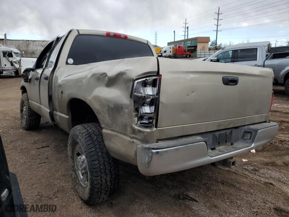 2004 Dodge Ram 2500 SLT with VIN 3D7KU28C34G206928, listed as a Copart auction lot 46858865 with 217,745 mi miles and Salvage Title. Bid and sale history available at carsss.com. Image 2.